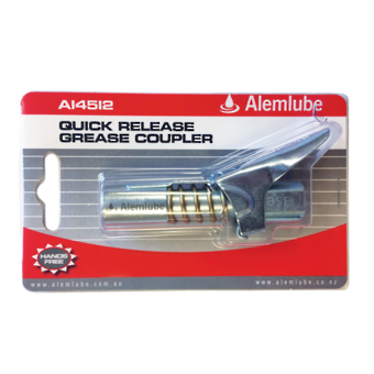 GREASE COUPLER QUICK RELEASE 1/8 BSPT ALEMLUBE image 1